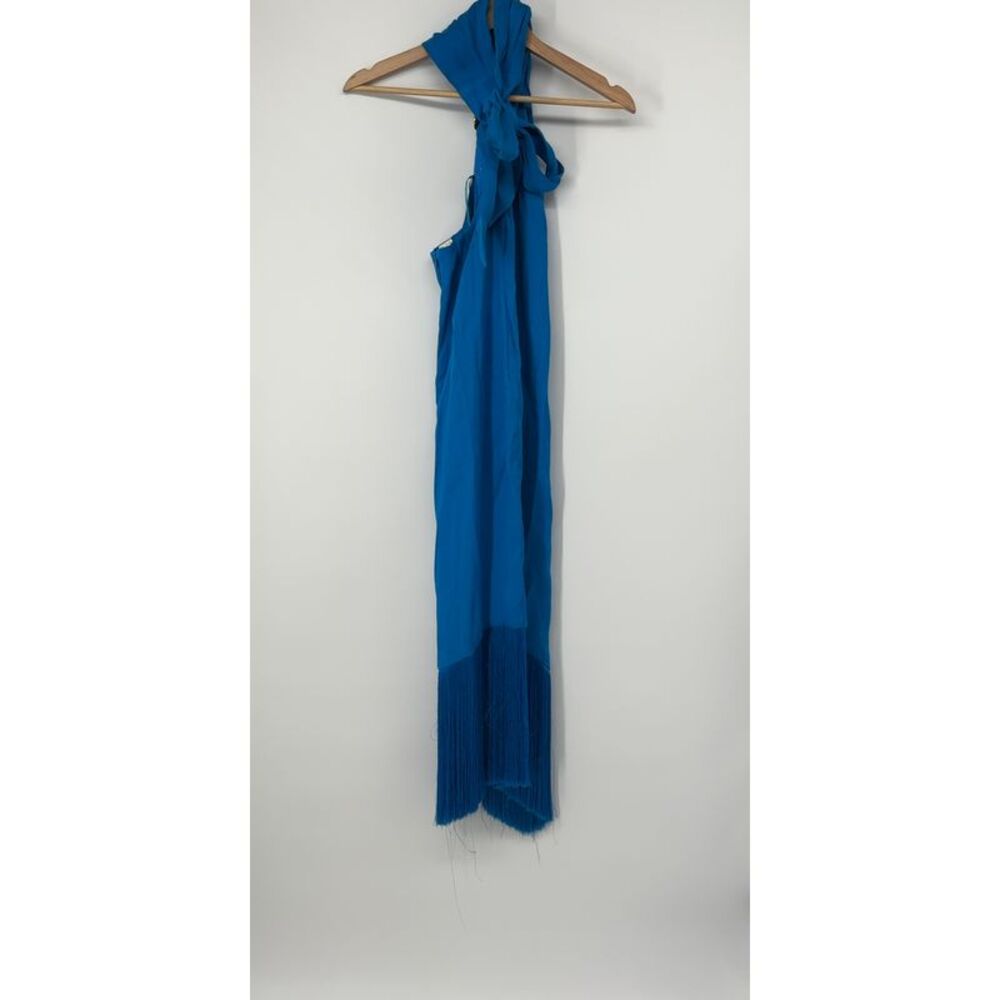 Baobab Collection High-Low Fringe Halter Dress